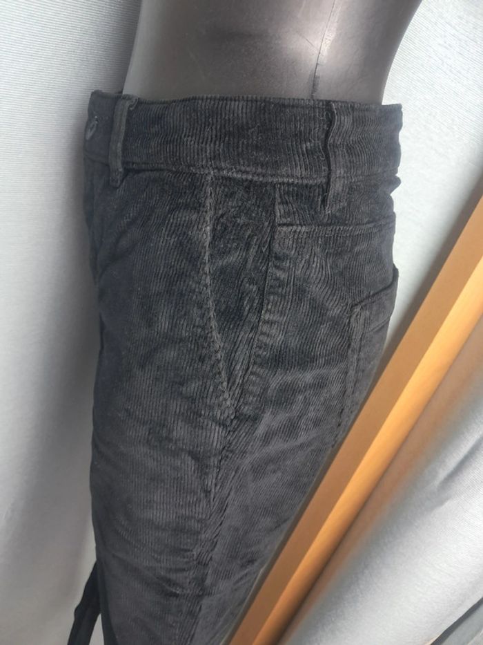 Happy pantalon velour noir pat d eph T. 36 en tbe - photo numéro 8