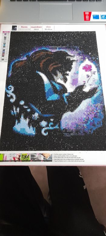 Diamond painting fait