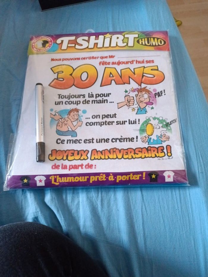 Tee shirt anniversaire