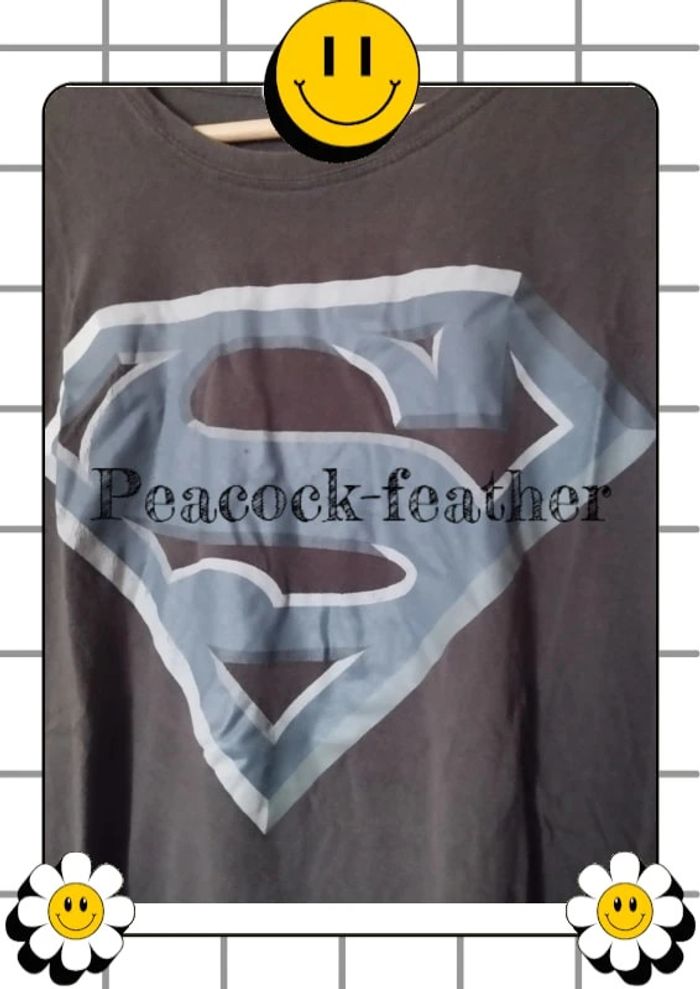 T-shirt homme xxl gris superman - photo numéro 2