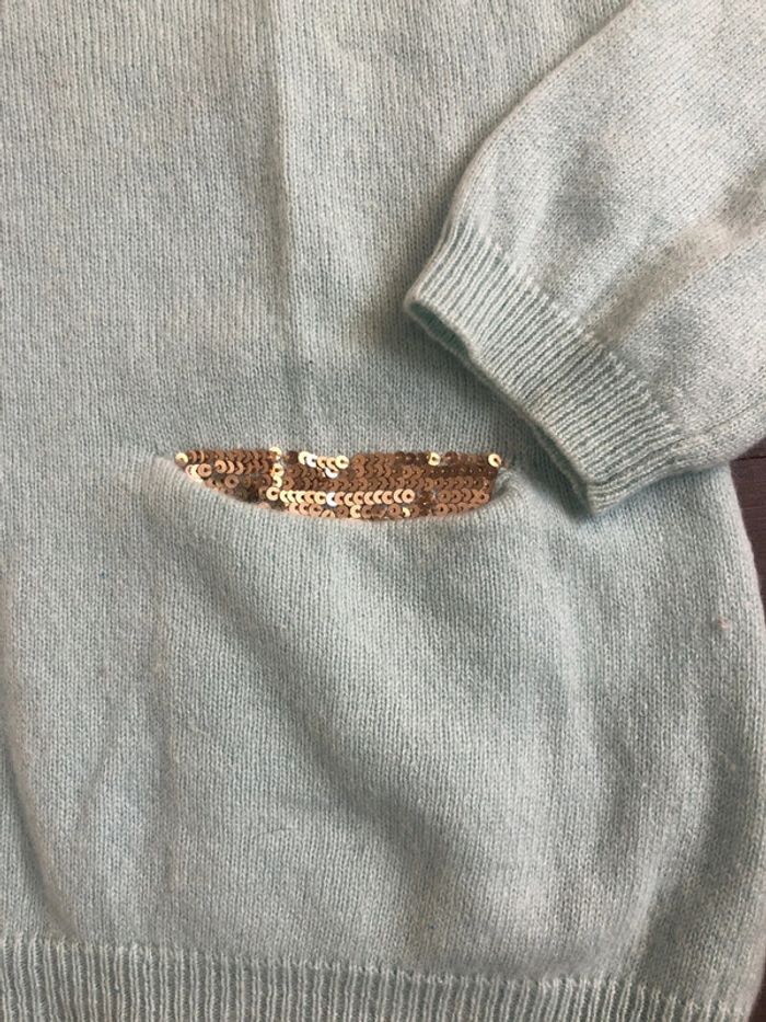 Pull Cachemire vert tendre Caroll taille 36 - photo numéro 5