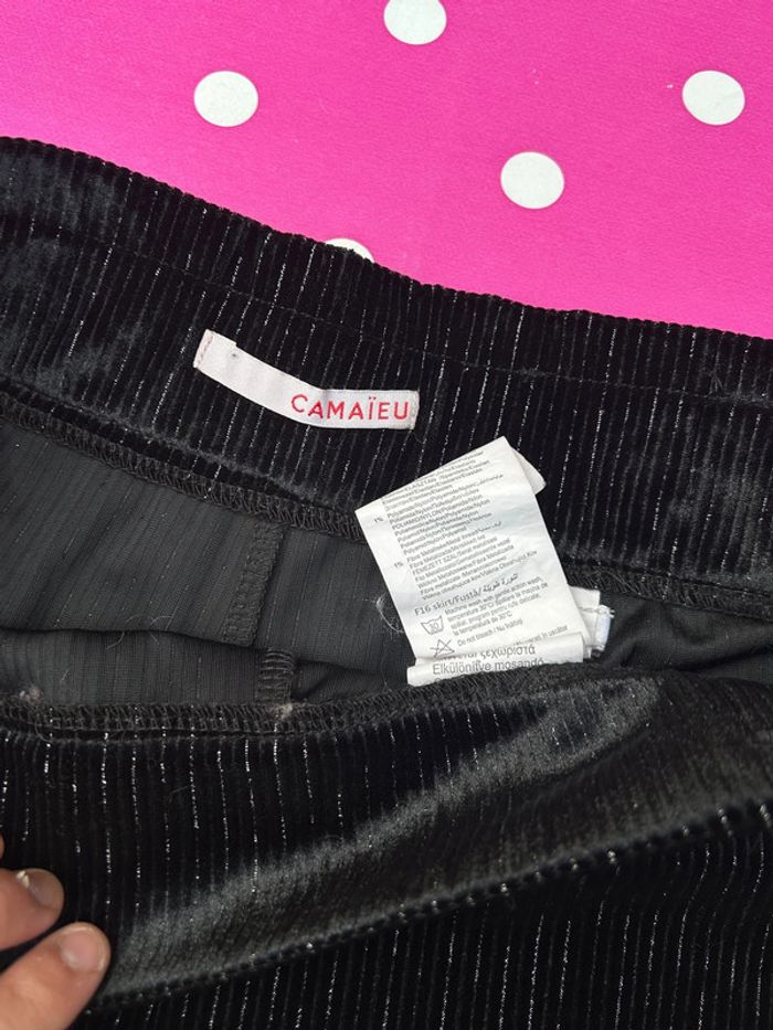 Short en velours côtelé et brillant - camaïeu taille L femme - photo numéro 5