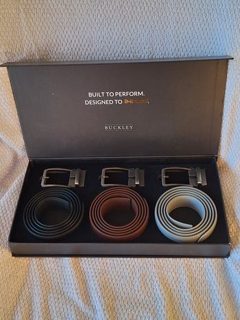Coffret 3 ceintures pour homme "Buckley Belts"