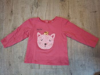 Tee shirt manche longue fille 18 mois