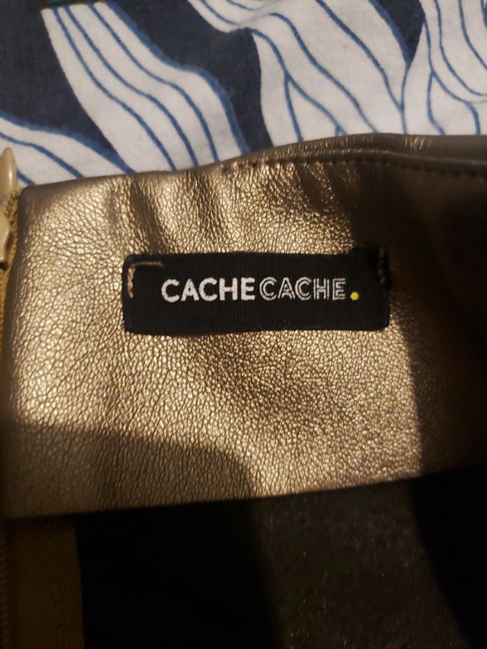 Jupe simili doré Cache Cache 36 - photo numéro 3