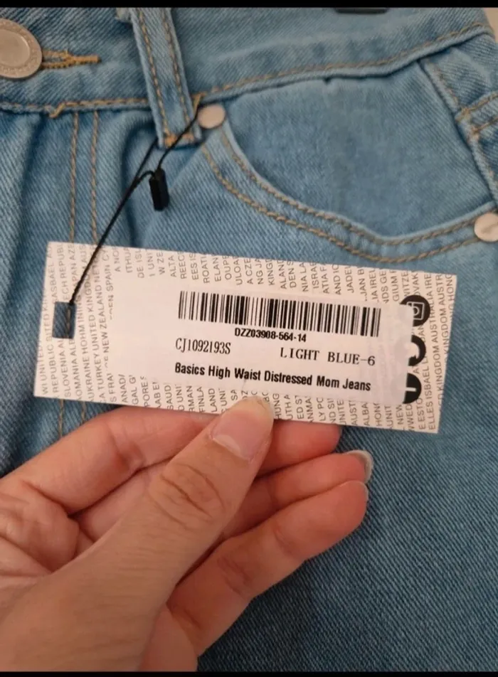 Neuf jean mom troué femme boohoo taille XS/34 - photo numéro 6