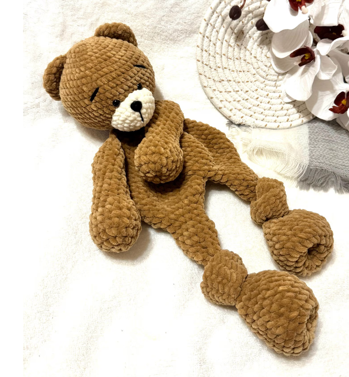 🧸 Doudou Ours au crochet – Fait main avec amour 🧶🤎