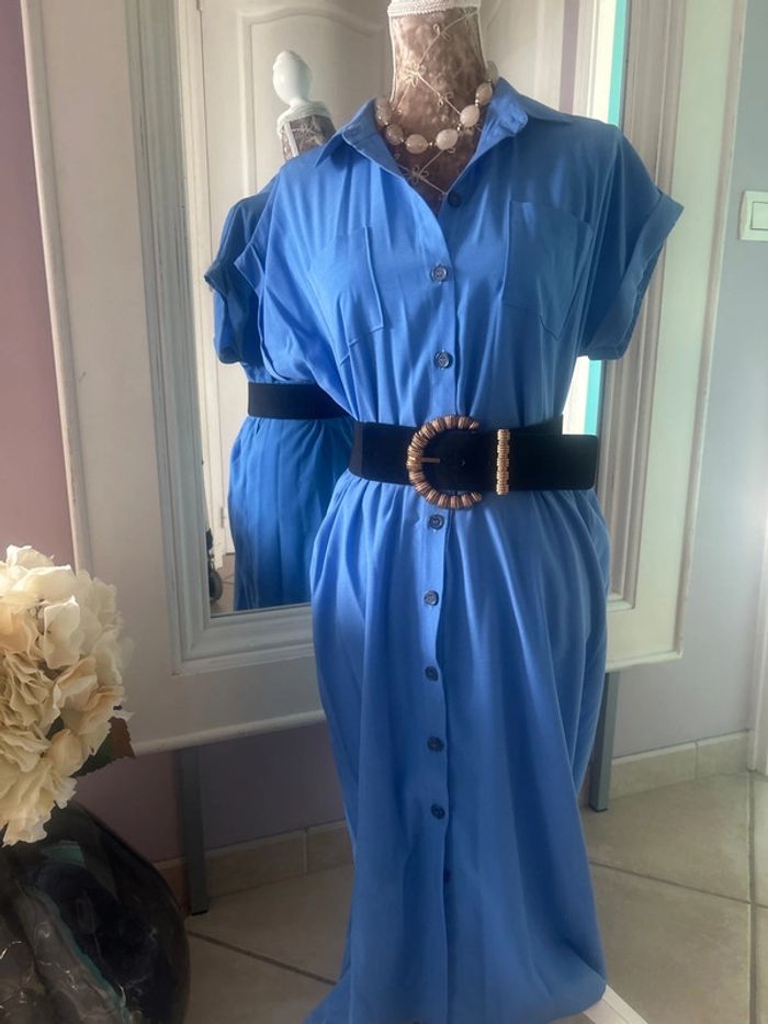 Robe chemise midi marque Only - photo numéro 2