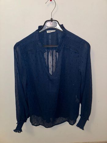 Blouse cache cache 38 bleue marine