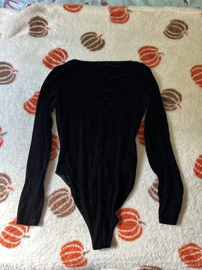 Body noir velours - Taille S - photo numéro 3