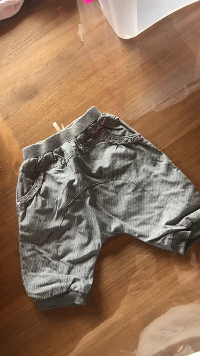 Pantalon gris orchestra 3 mois fille
