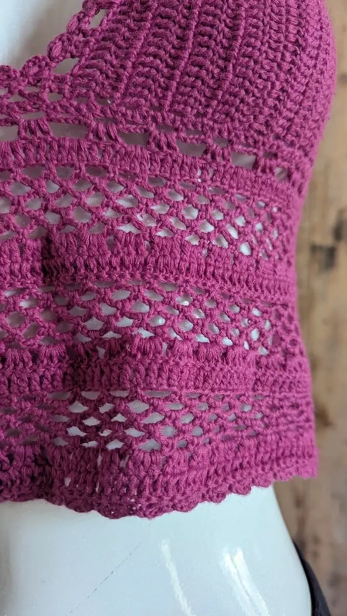 Lot 2 tops crochet plage S - photo numéro 4