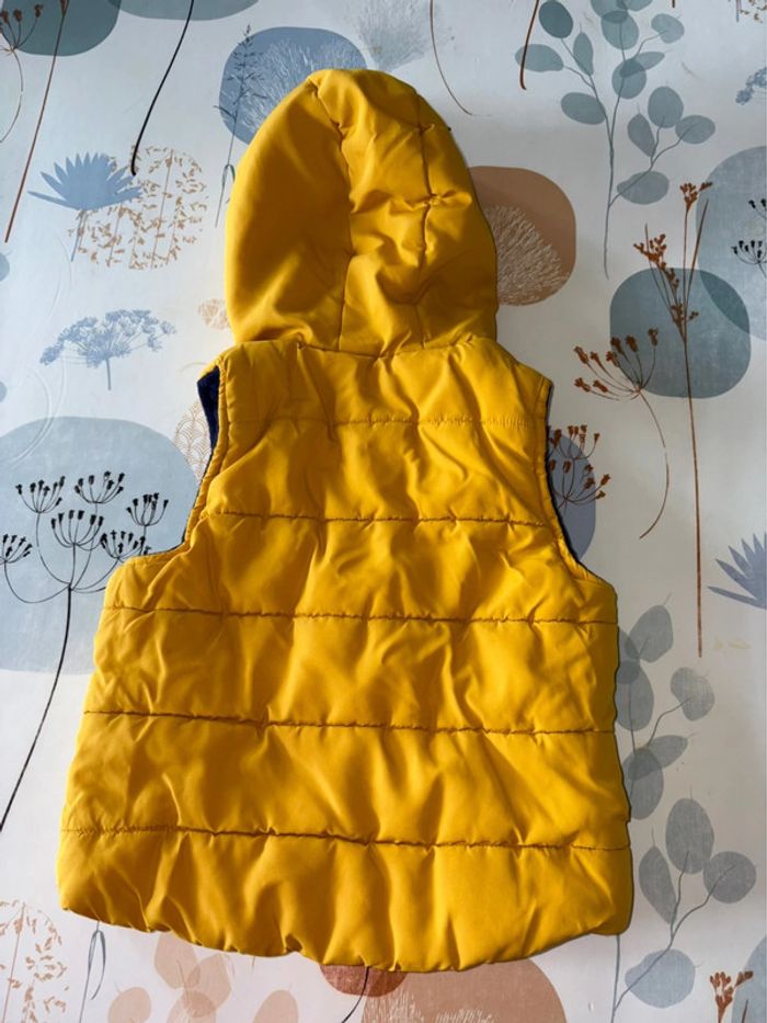 Veste sans manche, doudoune enfant jaune, creeks, garçon 24 mois, 2 ans - photo numéro 2