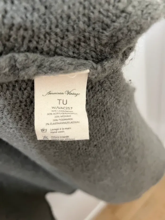 Gilet long vert gris - photo numéro 4