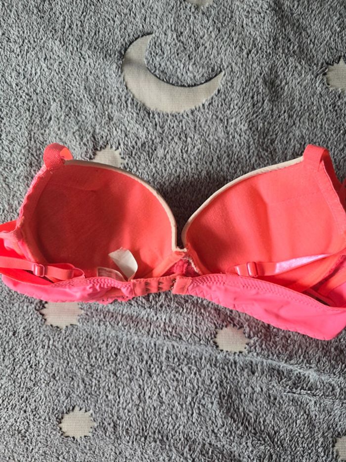 Soutien gorge Diabless rose fluo et rose pâle 95C - photo numéro 6