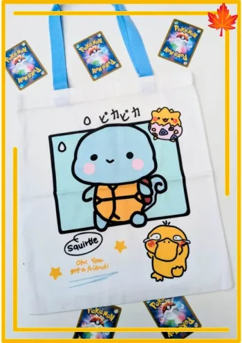 Tote bag Carapuce – fun, kawaii & pratique