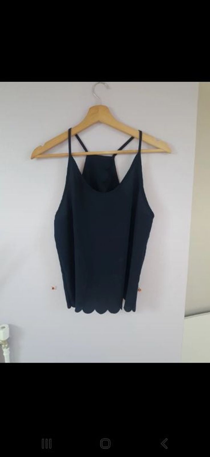 Débardeur dos nu Shein bleu marine
