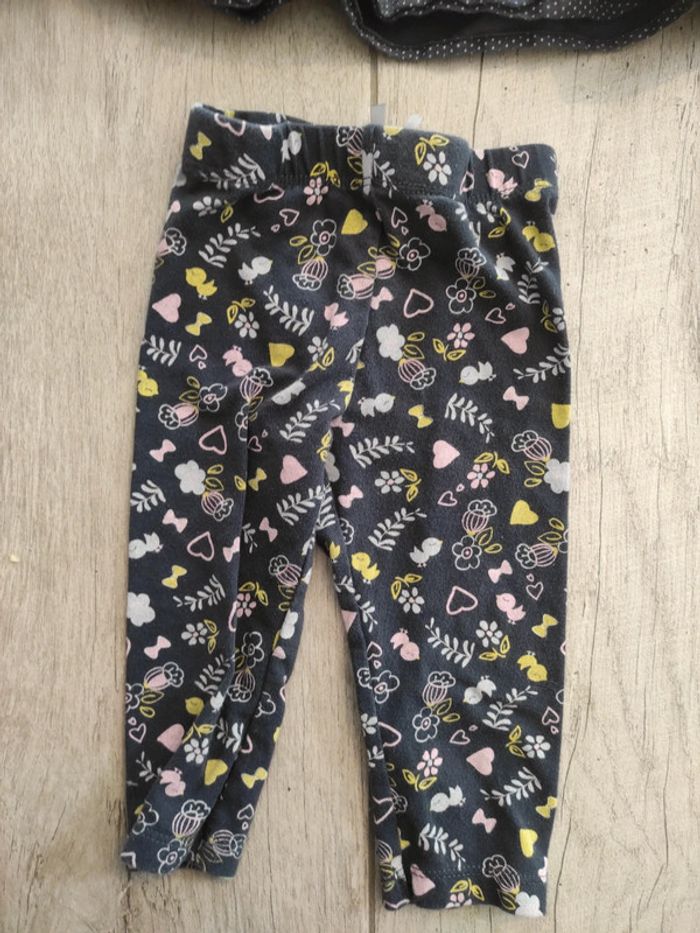 Ensemble fille 9 mois legging et t-shirt manches longues - photo numéro 2