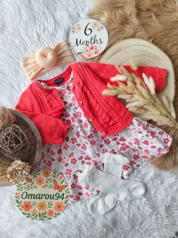 Ensemble complet sergent major fille 6 mois 🎀