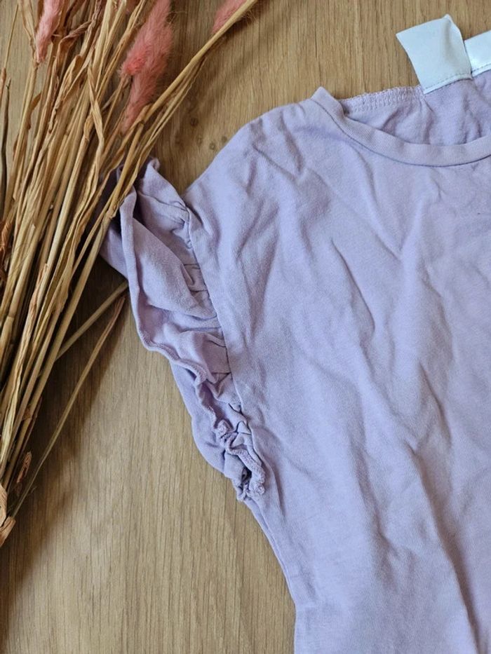 Tee shirt mauve Zara 3/4 ans - photo numéro 2