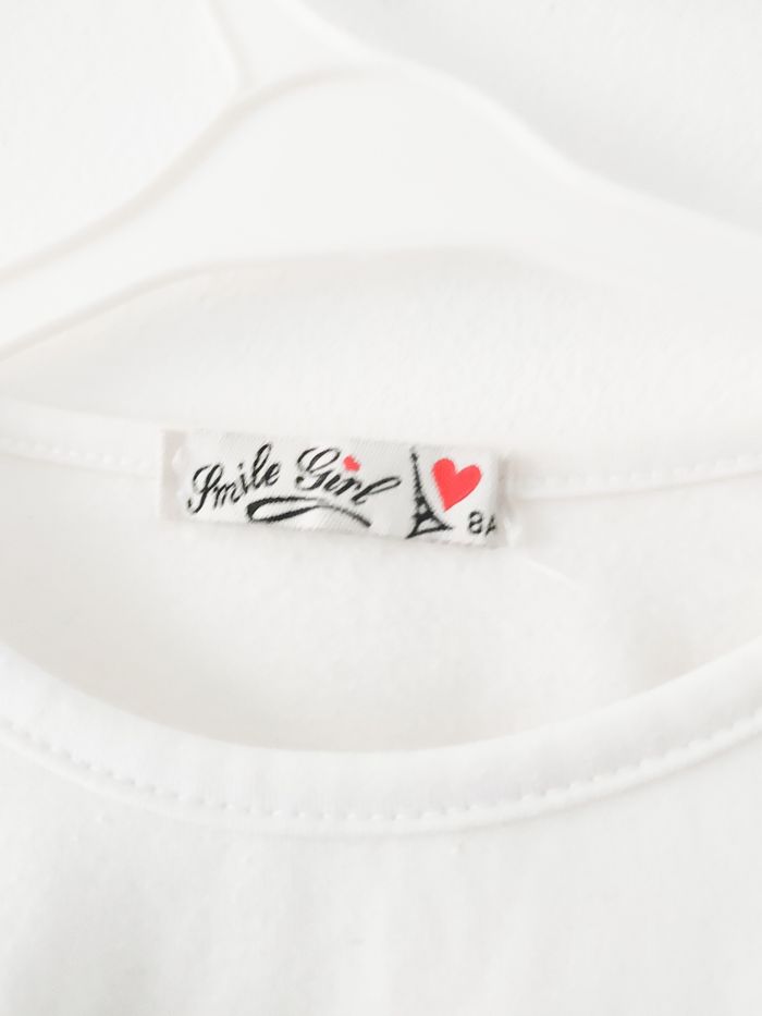 Tee-shirt Paris 8 ans Smile Girl - photo numéro 2