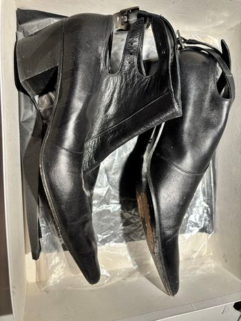 Bottines Agnès b. Noir en cuir