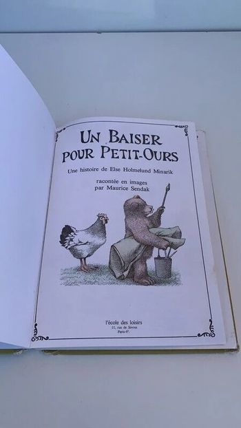 Livre Un baiser pour Petit-Ours - Else Holmelund Minarik - 1968