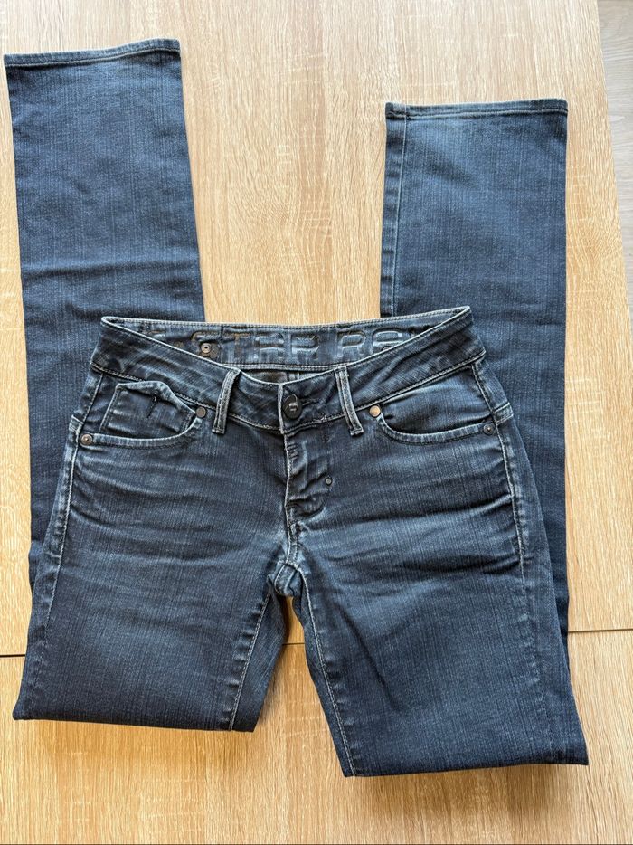 Jean slim bleu marine g-star taille 36 S - photo numéro 2