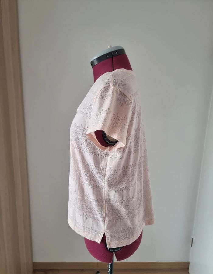 T-shirt couleur abricot - taille 38/40 - sans marque - photo numéro 2