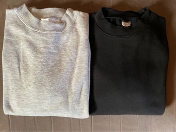 Lot de 2 sweat-shirt unis