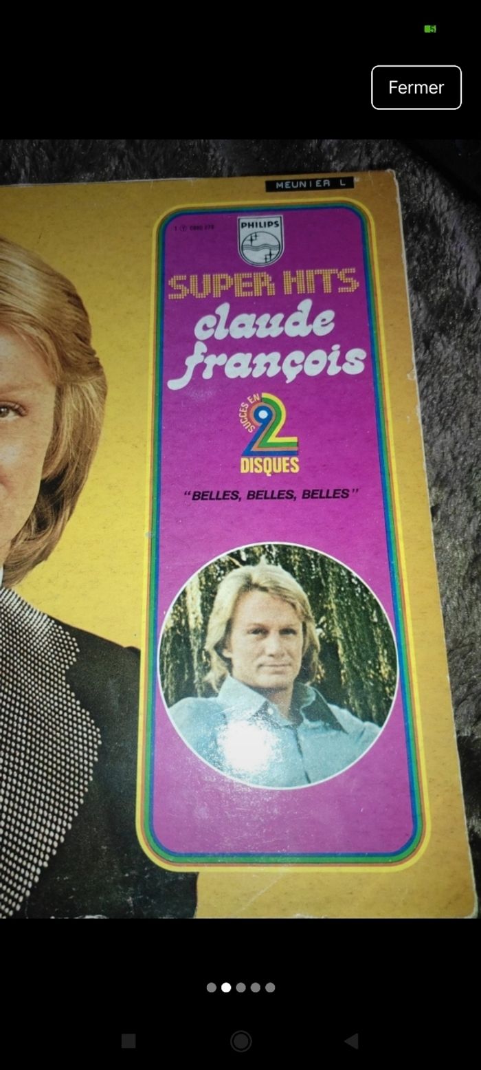 Double vinyle Claude François - photo numéro 2