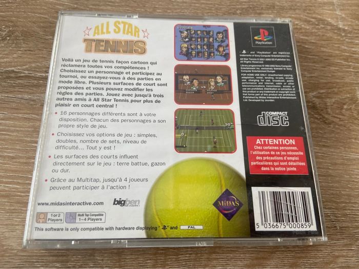 All star tennis ps1 - photo numéro 3