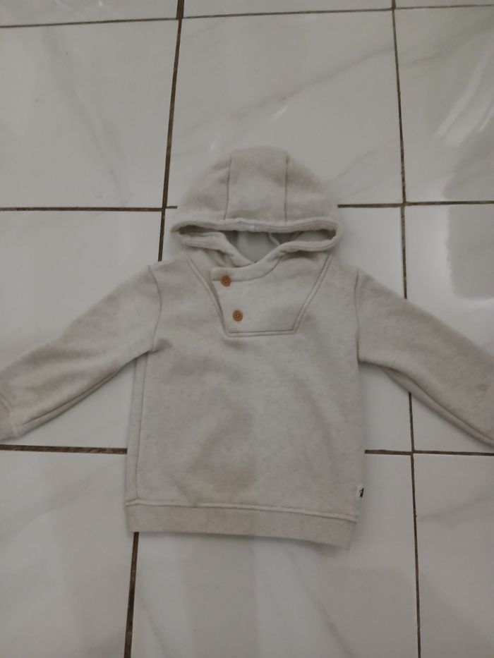 Pull garcon en coton taille 37 mois  marque kiabi - photo numéro 4