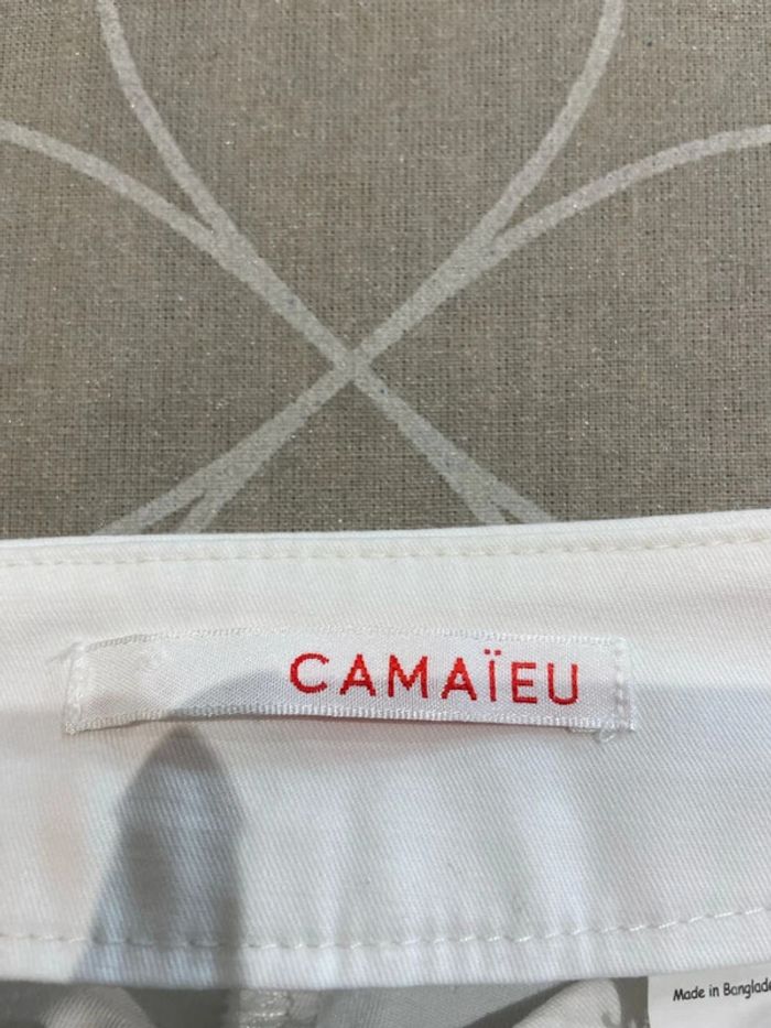 Pantalon habillé 7/8eme camaïeu blanc - photo numéro 5