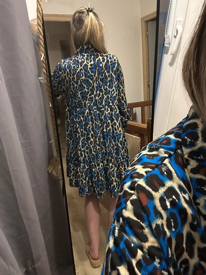 Robe col chemise Léopard - photo numéro 5