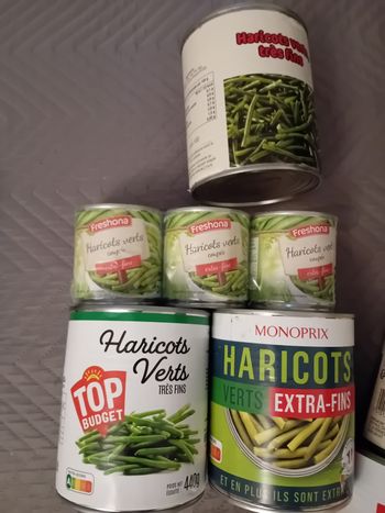 Haricot en boite de conserve 
