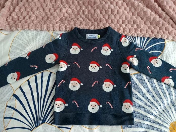 Pull noël la fabrique des garçons 4ans tbe