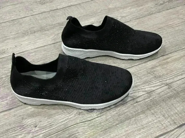 Sneakers à talon compensé Femme noir - photo numéro 4