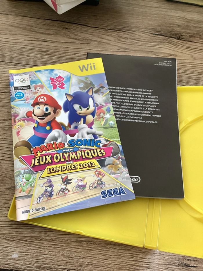 boîte avec notice mario et sonic aux jeux olympiques de londres 2012 Nintendo wii vendu sans le jeu - photo numéro 3