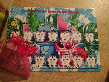 Tableau de brossage des dents