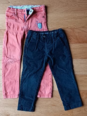 Pantalons Noir & Orange Kiabi et Sergent Major Garçon Lot De 2