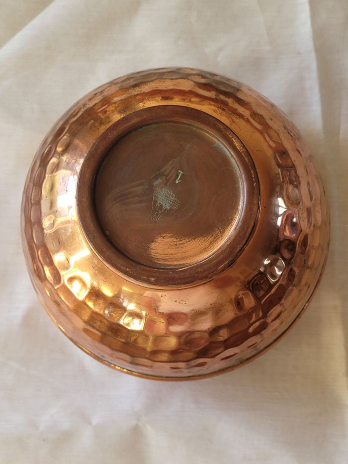 cache-pot cuivre - vintage - photo numéro 5