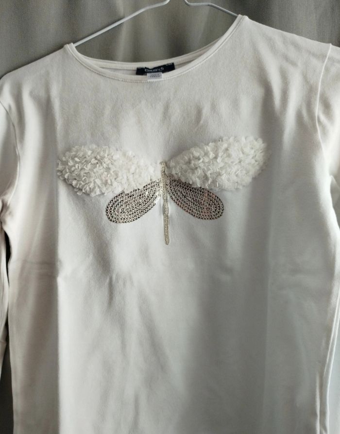 T-shirt fille libellule - photo numéro 2