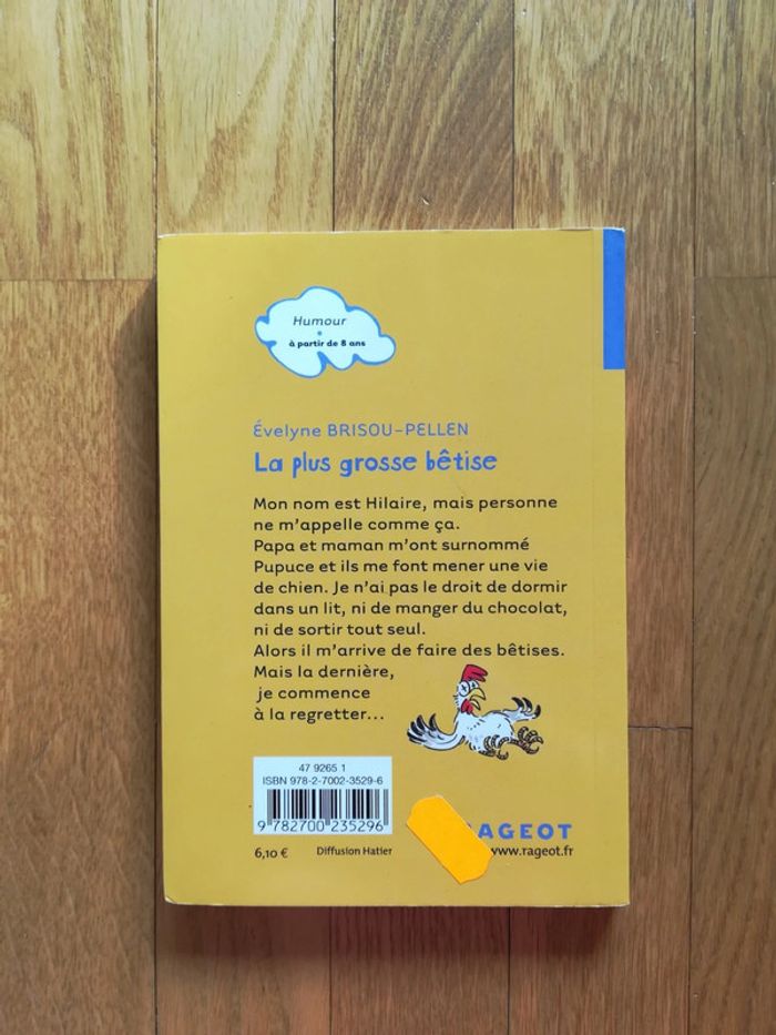 Livre "La plus grosse bêtise" - V92B - photo numéro 2