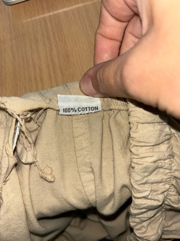 Pantalon beige 100% coton taille XXL - photo numéro 4