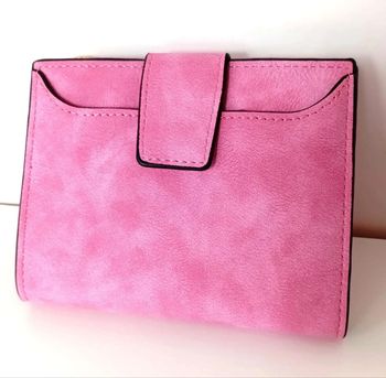 Porte monnaie Rose Pour Femme. Portefeuille Femme