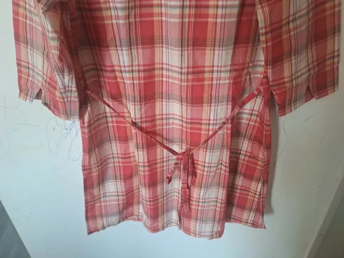 Chemise longue / Tunique à carreaux Celaia Taille 42 - photo numéro 15