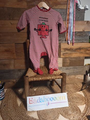 Pyjama Monsieur Madame 9 mois tbe