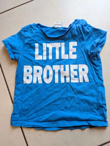 T-shirt petit frère little brother 6-12 mois