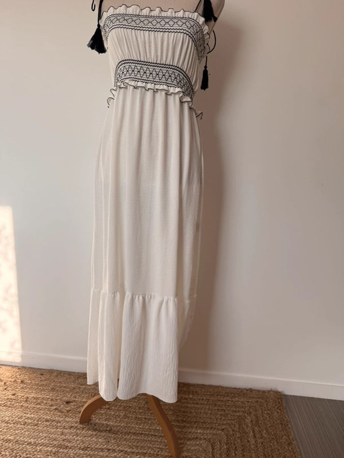 Robe tunique longue Kleid dress Vestido Vestito jurk jumpsuit femme donna woman mujer volant été - photo numéro 5